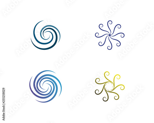 Water nature logo and symbols template icons app