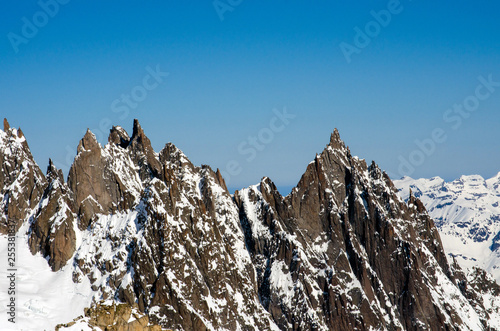 view from mont blanc in winter © anastasiaarsentyeva