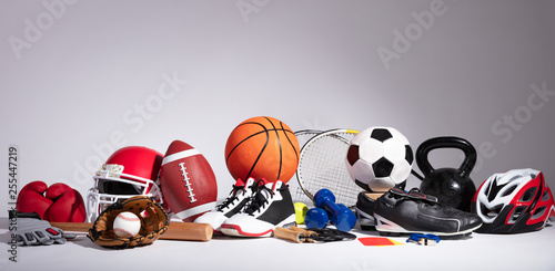 Close-up Of Sport Balls And Equipment © Andrey Popov