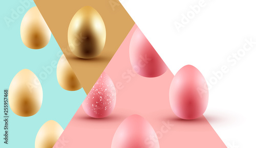 Abstract Happy Easter Design With Easter Eggs © James Thew