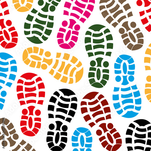 Imprint footwear miscellaneous of the colour on white background is insulated