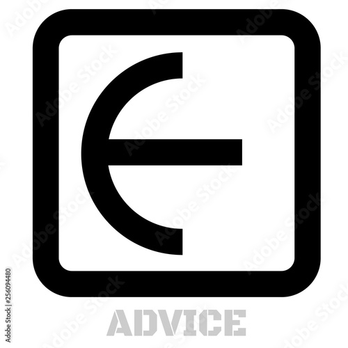 Advice concept icon on white