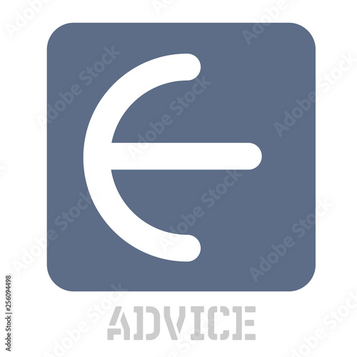 Advice concept icon on white