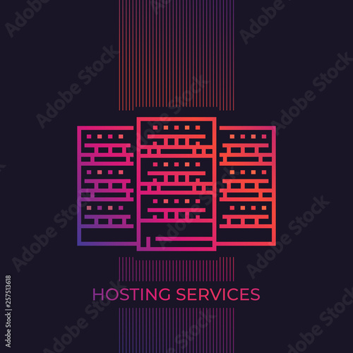 data center, servers, hosting services © nexusby