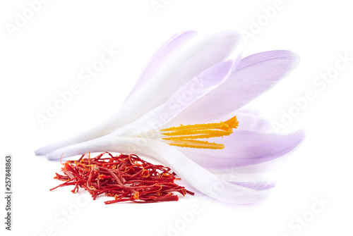 Saffron spice in closeup © Dionisvera