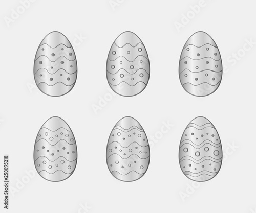 Easter eggs icons set © Ayvengo