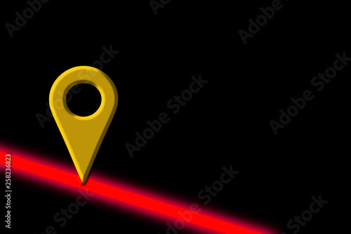 Map mark. Hazard map. 地図のマーク ハザードマップ