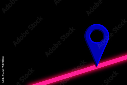 Map mark. Hazard map. 地図のマーク ハザードマップ