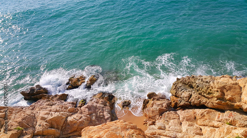 Beautiful sea view from the top of the cliff © Dinadesign