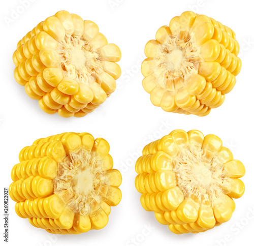 Corn Clipping Path isolated on white background © atoss