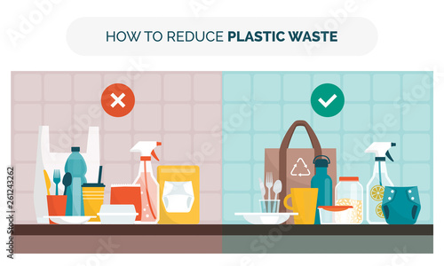 How to reduce plastic waste at home © elenabsl