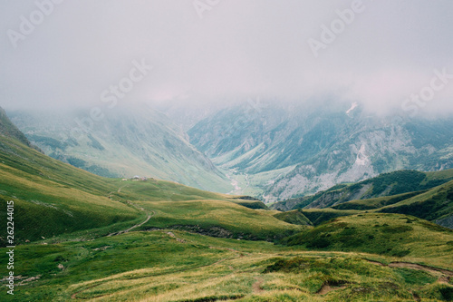 mountain landscape, trekking around Mont Blanc. Alps Nature,France. Europe © Erica Smit