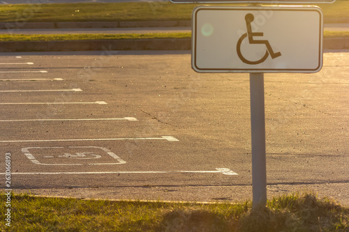 white, road, disability, sign, background, shadow, disabled, person, handicap, wheelchair, long, care, black, transportation, medical, chair, elderly, handicapped, concept, silhouette, pavement, disab © evgris
