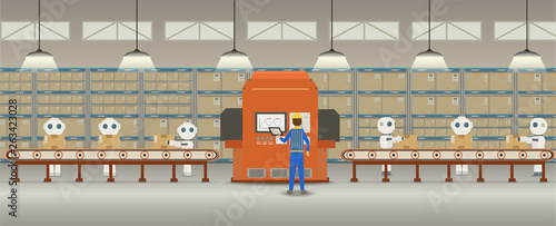 Automation factory concept © phonlamaiphoto