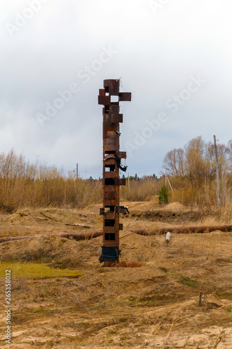 post-industrial totem pole