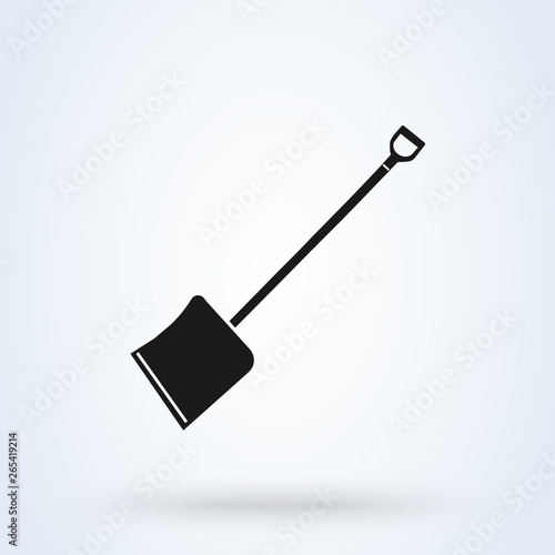 Shovel Icon. Gardening Vector Illustration. Construction Equipment Sign © studiographicmh