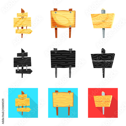 Vector design of raw and forest sign. Set of raw and hardwood vector icon for stock.