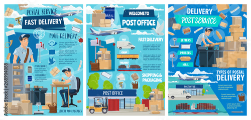 Postal delivery service, post office shipping